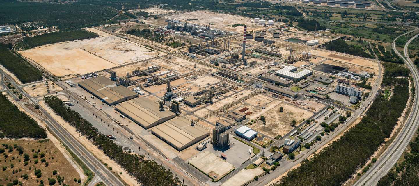 Vista de la refinería de Sines